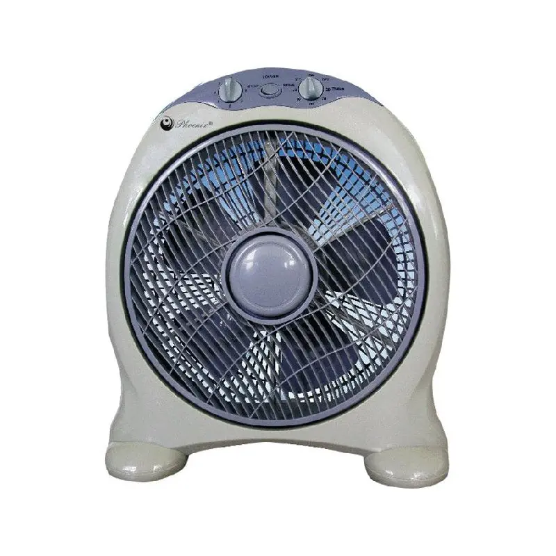 Home Electric 16" Oscillating Box Fan – Quiet Airflow, Clean White Finish 1