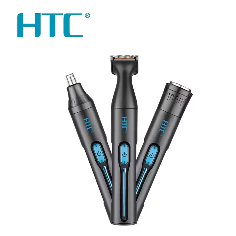 Htc 3-In-1 Cordless Hair Clipper – Up To 70-Minute Runtime, Precision Trimming, Sleek Black Design 1