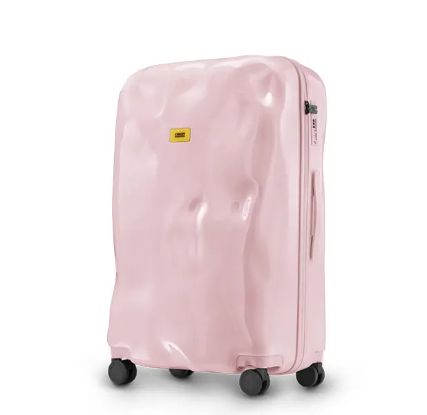 Icon Series Large Luggage In Skin Pink – Crash Baggage 1