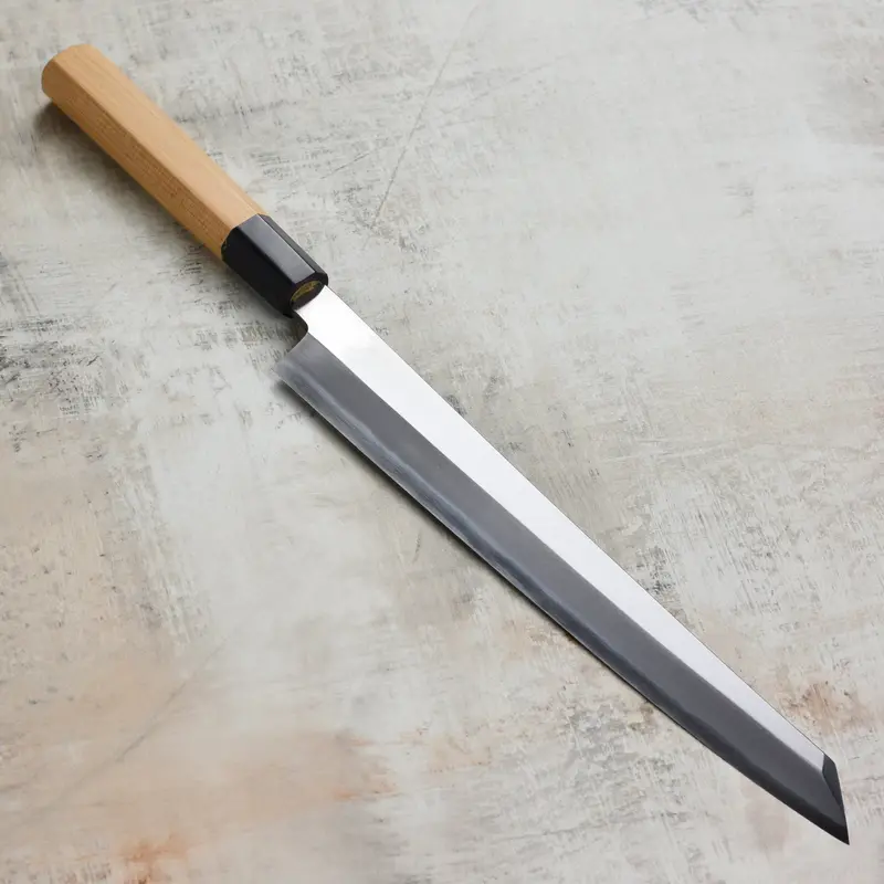 Itsuo Doi Aogami #2 Migaki Kiritsuke Yanagiba – 10.6 Inches, Single-Bevel 1