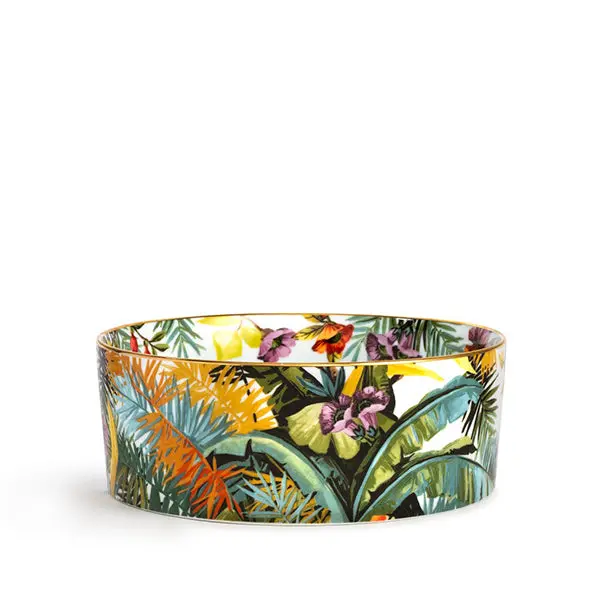 Jungle White Salad Bowl 1
