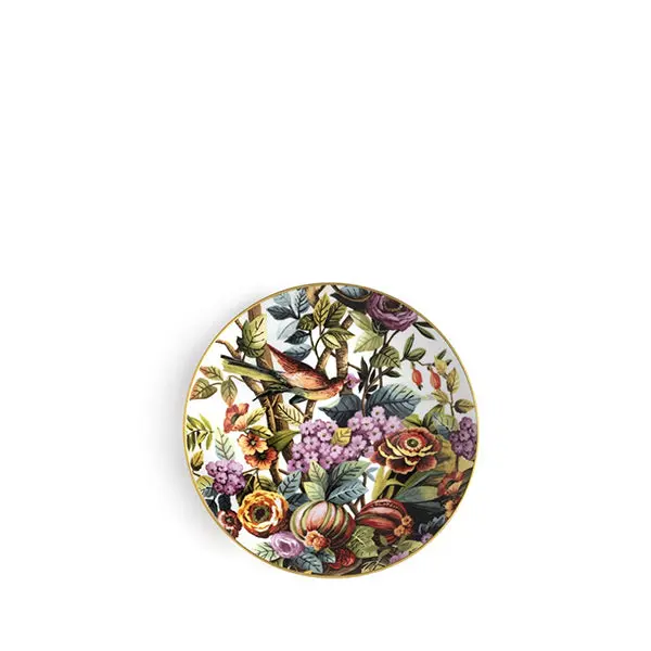 Jungle White Soup Plate 1