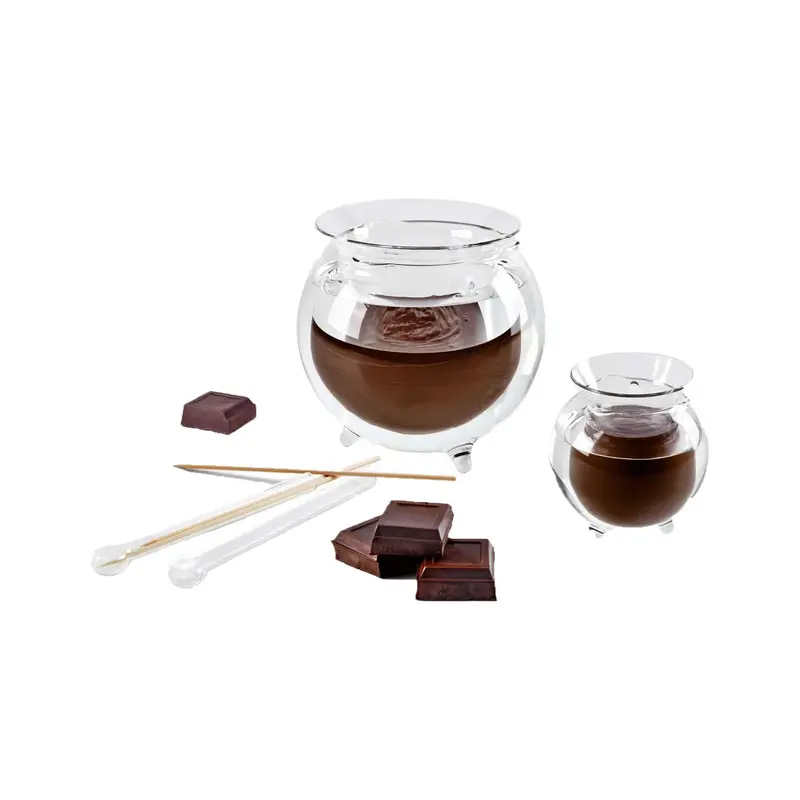 La Cioccolatiera Glass Chocolate Melting Pot For Gourmet Use 1
