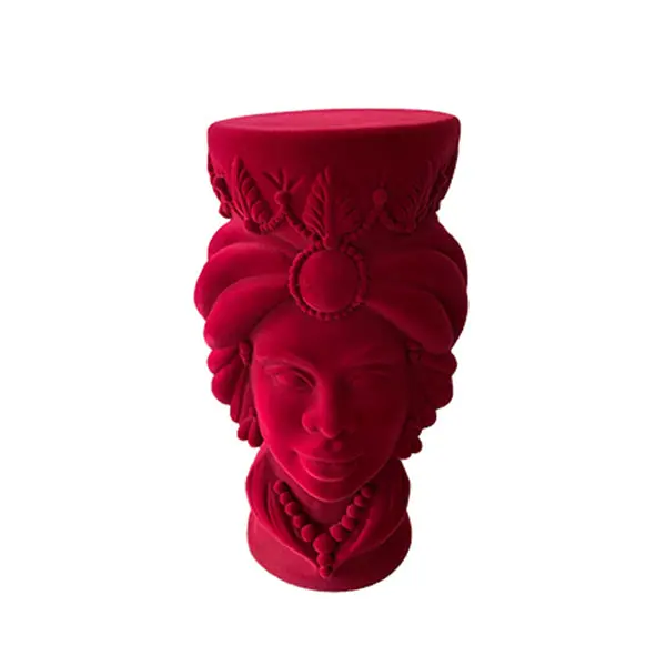 La Mora Soft Red Stool/Table With Energy-Efficient Led Lighting 1