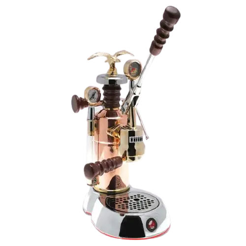 La Pavoni Esperto Edotto Us Lever Espresso Machine – Chrome & Copper Finish 1