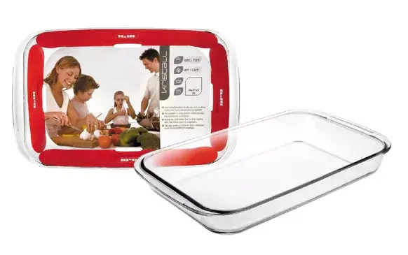 Large Rectangular Oven Dish – Borosilicate Glass, 30 × 18 × 5 Cm 1