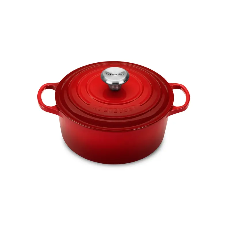Le Creuset 2-Quart Cherry Red Signature Cast Iron Round Dutch Oven 1