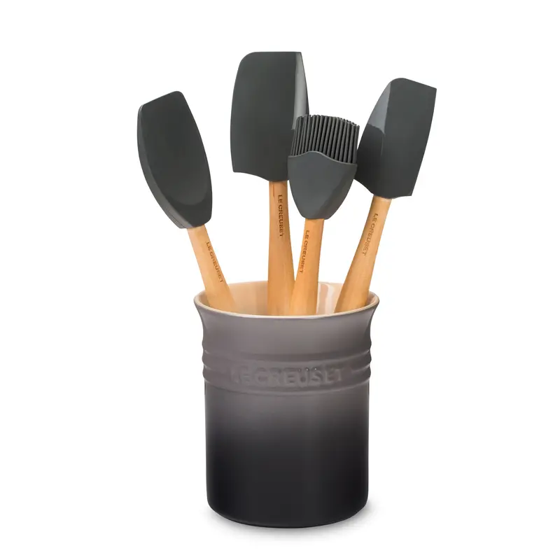 Le Creuset 5-Piece Oyster Silicone Kitchen Utensil Set 1