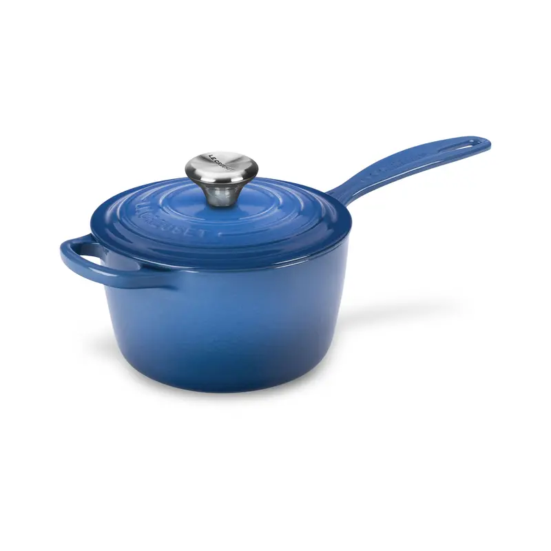 Le Creuset Signature 1.75-Quart Marseille Cast Iron Saucepan 1