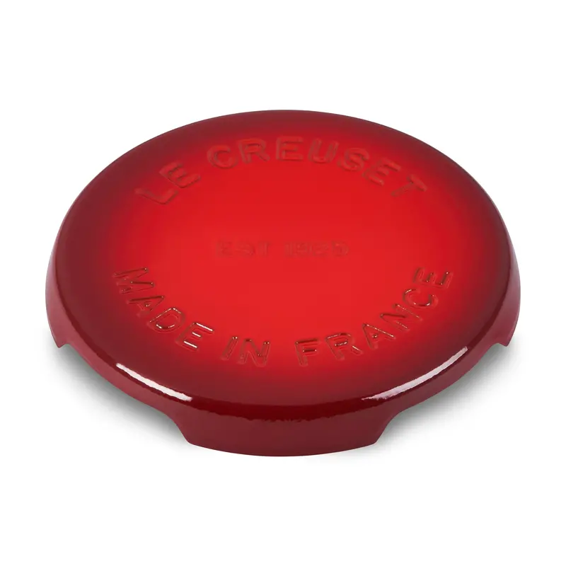 Le Creuset Signature Cast Iron 8.8-Inch Cerise Red Round Trivet 1