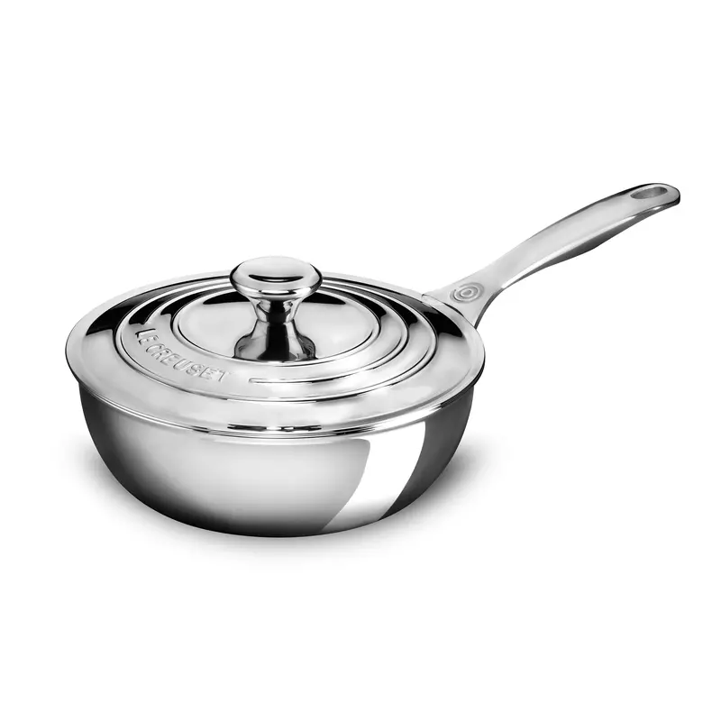 Le Creuset Stainless Steel 2-Quart Saucier Pan – Versatile Shallow Design 1