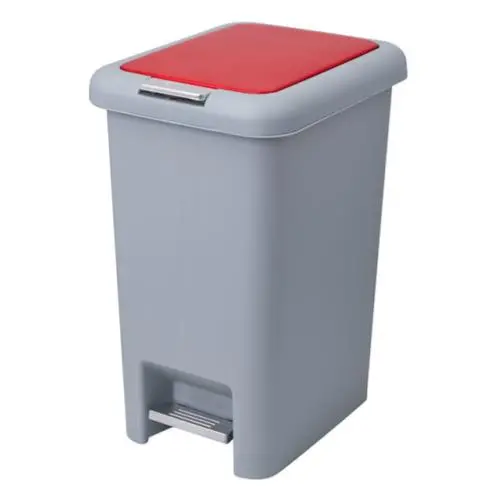 Liao 15-Liter Step-On Trash Can With Lid 1