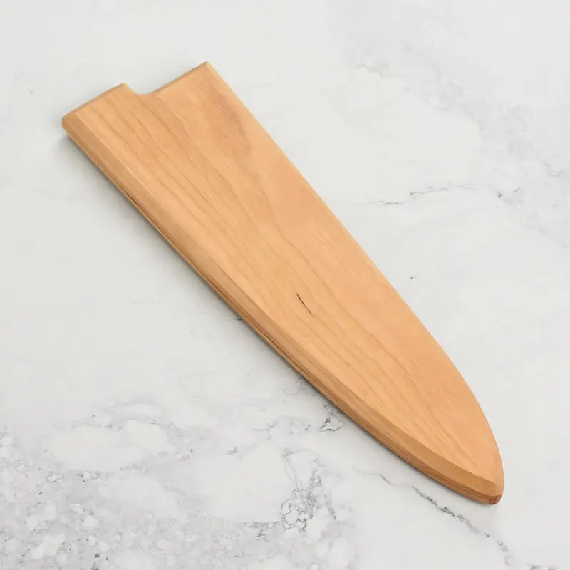 Mac-Compatible Magnetic Saya – 8" Chef’S Knife Sheath In Solid Cherry Wood 1