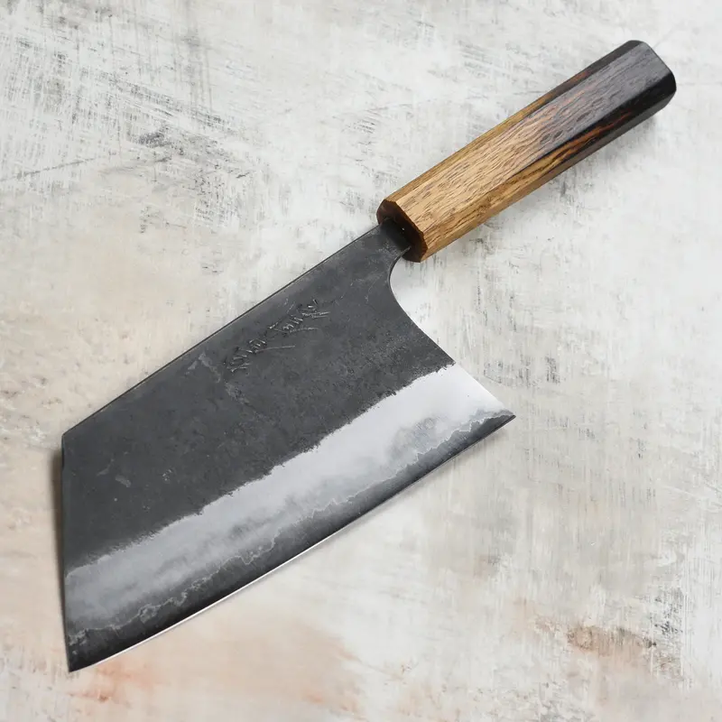 Matsubara Shirogami #1 Kurouchi Clad 7.5-Inch Kiri Cleaver 1