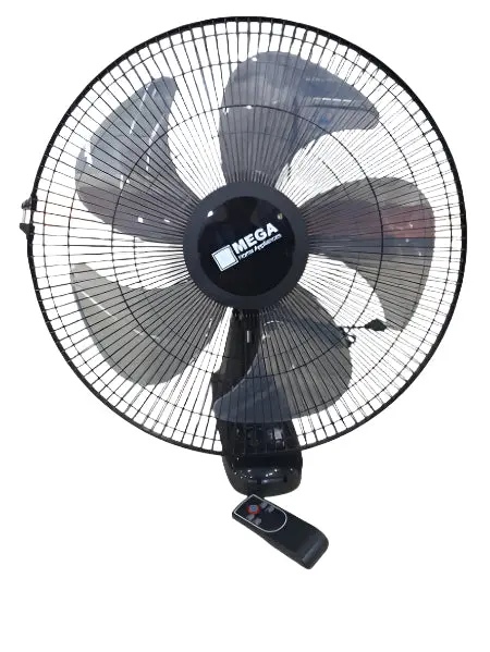 Mega 18" Industrial-Style Wall Fan – 60W Energy-Efficient Cooling, Matte Black 1