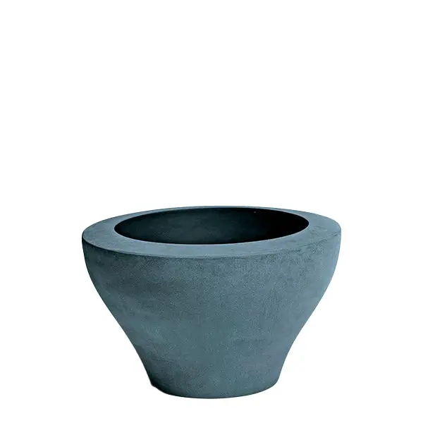 Ming Low Planter In Moleskin Fabric By Rodolfo Dordoni