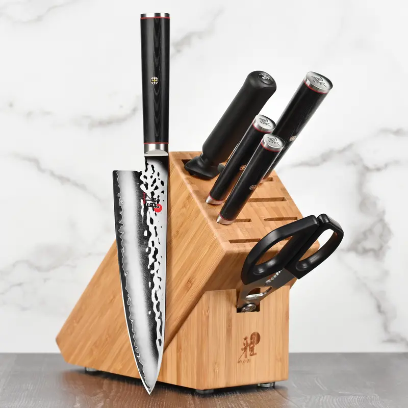 Miyabi Mizu Sg2 Knife Block Set – 7-Piece Professional Collection 1