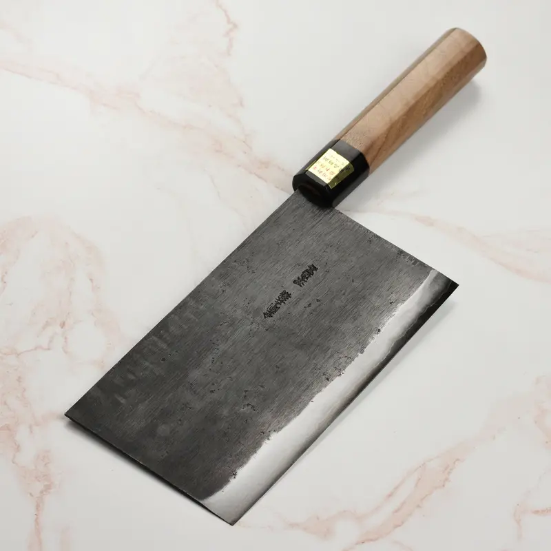 Moritaka 7.5-Inch Aogami Super Carbon Steel Chinese Chef Knife – Traditional Forged Design 1