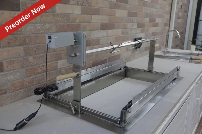 Ovelia 100Cm Rotisserie Spit Kit For Cyprus Bbq 1