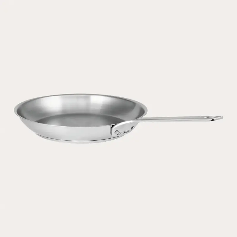 Polished Stainless Steel Frying Pan – No Coating, Full Flavor 1