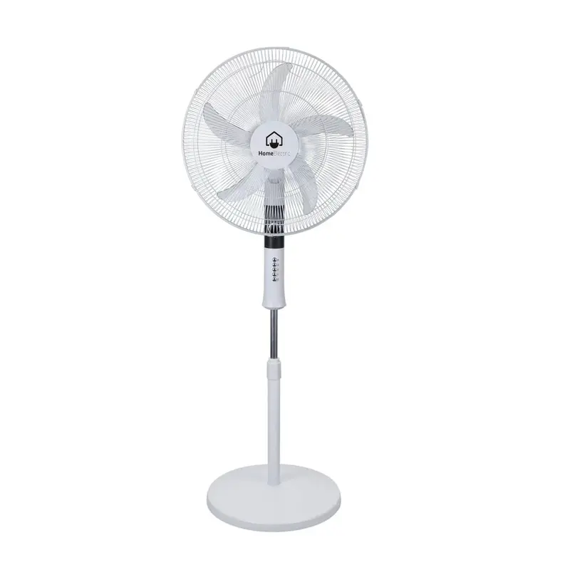 Premium 20-Inch Heavy-Duty Electric Standing Fan – 75W, Bright White Finish 1