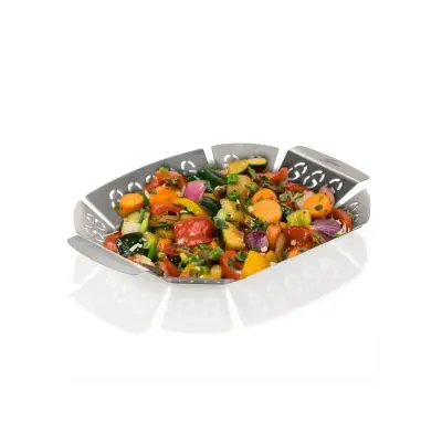 Premium Stainless Steel Grill Basket – Adjustable Sizes For Versatile Cooking 1