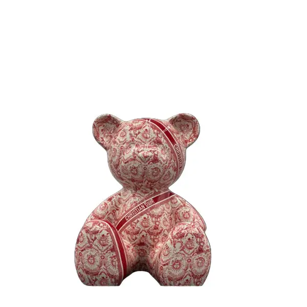 Prestige Red Teddy Bear – Luxury Naor Soft Sculpture 1