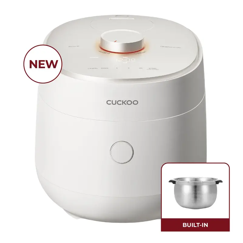 Prestige Silence Lumin 10-Cup Ih Twin Pressure Rice Cooker – Stainless Steel Inner Pot (Crp-Ohtr1009Fws) 1