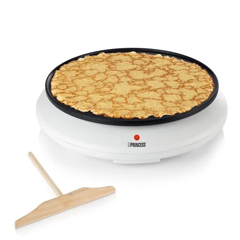 Princess 30 Cm Electric Crepe Maker – Non-Stick Baking Surface, White 1