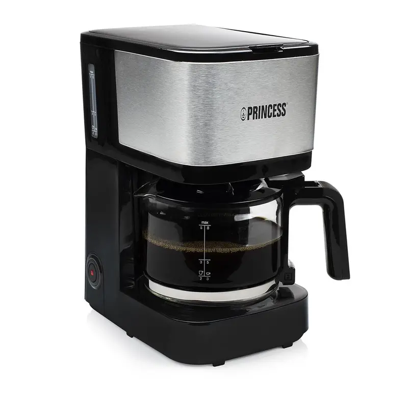 Princess Compact Filter Coffee Maker – 0.75L (8-Cup), 600W, Space-Saving Black Design 1