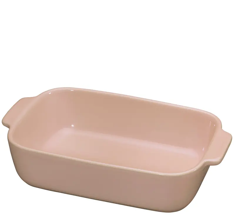 Rectangular Ceramic Gratin Dish – 24 Cm Blush Pink Porto Series 1