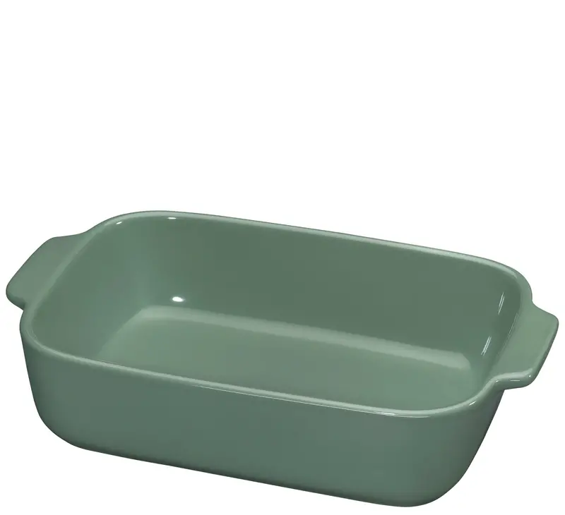 Rectangular Glass Gratin Dish – 24 Cm Jade Blue Porto Collection 1