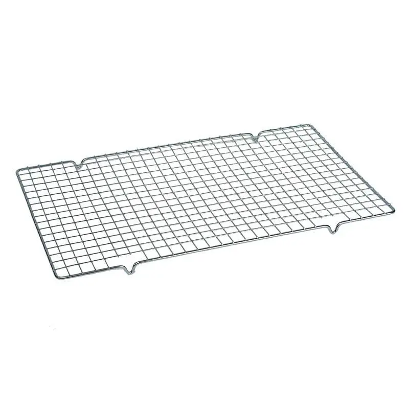 Rectangular Stainless Steel Cooling Rack – 40 X 25 Cm Heavy-Duty Wire Grid For Baking & Air Drying 1