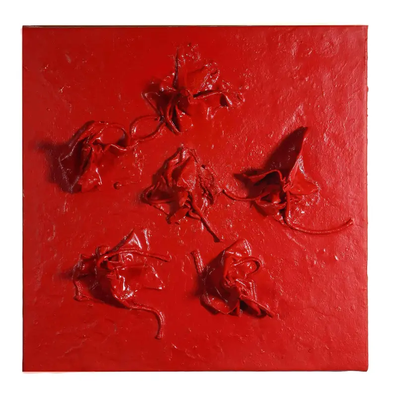 Red Universal Knowledge Sculpture 1