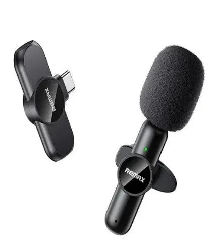 Remax Ryusic Wireless Lavalier Mic – One-To-One Streaming Kit With Usb-C Output 1