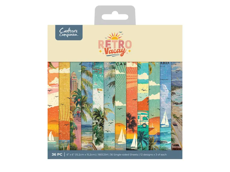 Retro Vacay 6×6 Inch Mini Vacation Paper Pad 1