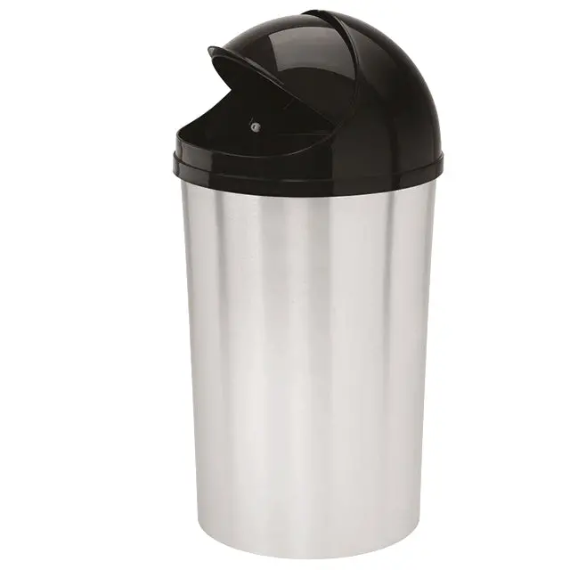 Rimax 10-Liter Roll-Top Waste Bin With Soft-Close Lid 1