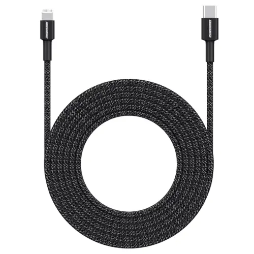 Rockrose Liberty Mfi-Certified Usb-C To Lightning Cable – 20W, 2 M, Black 1