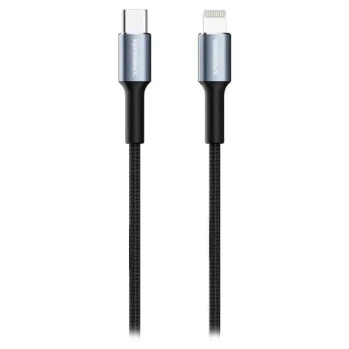 Rockrose Sparta Cl Usb-C To Lightning Cable – 27W Fast Charging, 1 M, Black & Midnight Blue 1