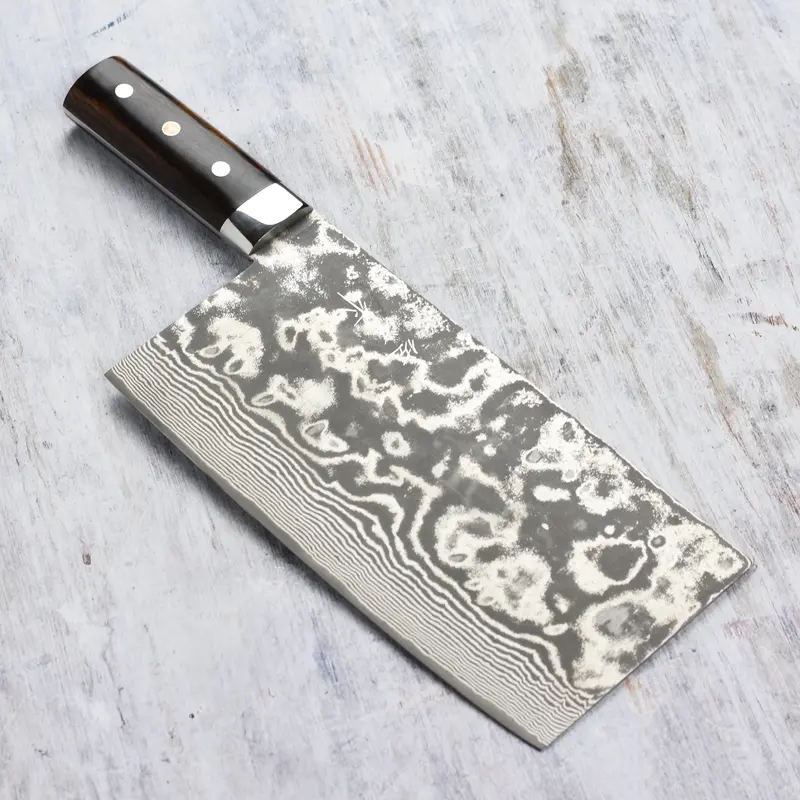 Saji Sg2 Black Damascus Chuka Bocho – 8.6" Chinese Chef Knife 1