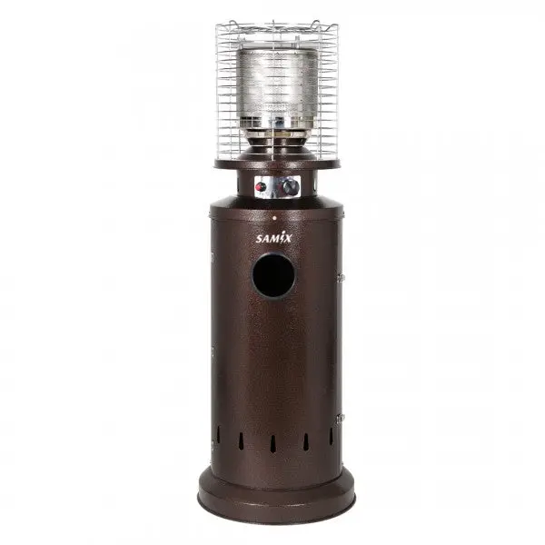 Samix Brown Wheeled Outdoor Gas Heater – Lightweight & Easy-Mobility Design 1