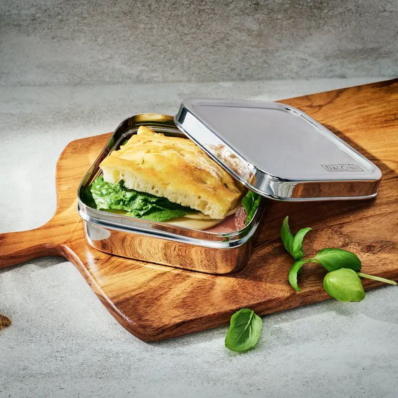 Sandwich Square Container – Top-Rated Stainless Steel Lunch Box For Sandwiches & Wraps 1
