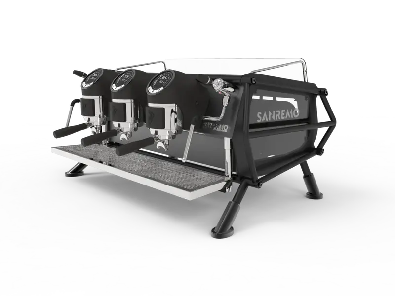 Sanremo Cafe Racer Triple-Group Naked Automatic Espresso Machine 1