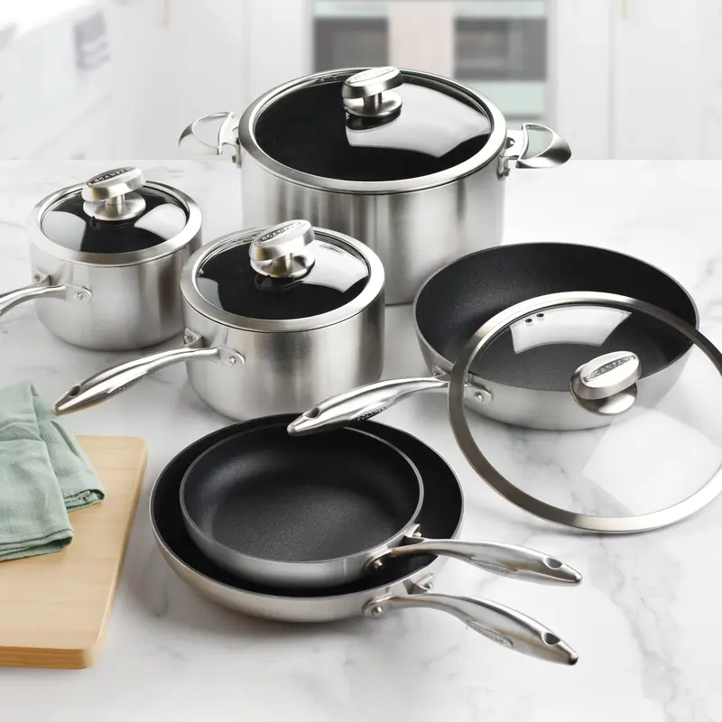 Scanpan Cx+ 10-Piece Stainless Steel Nonstick Cookware Collection 1