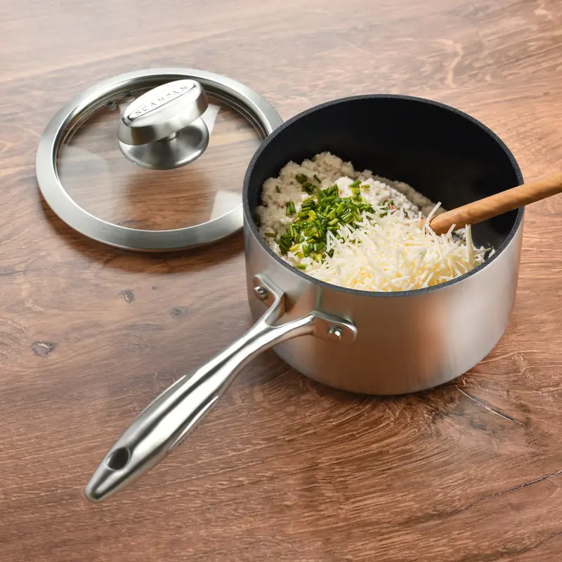 Scanpan Cx+ 2-Quart Stainless Steel Nonstick Saucepan 1