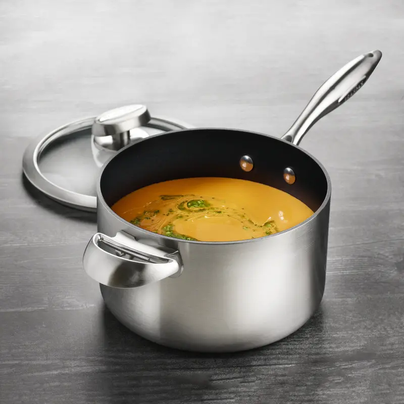 Scanpan Cx+ 4-Quart Stainless Steel Nonstick Saucepan 1