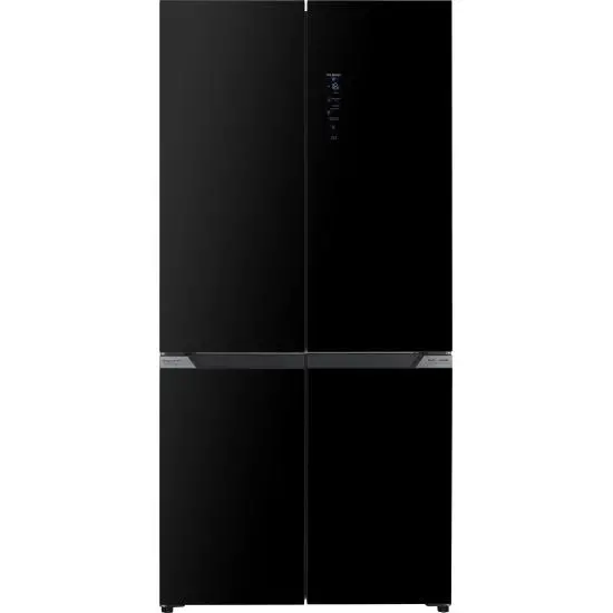 Schubert A+ Side-By-Side Refrigerator – 467L Glass-Door Design, Premium Black Finish 1