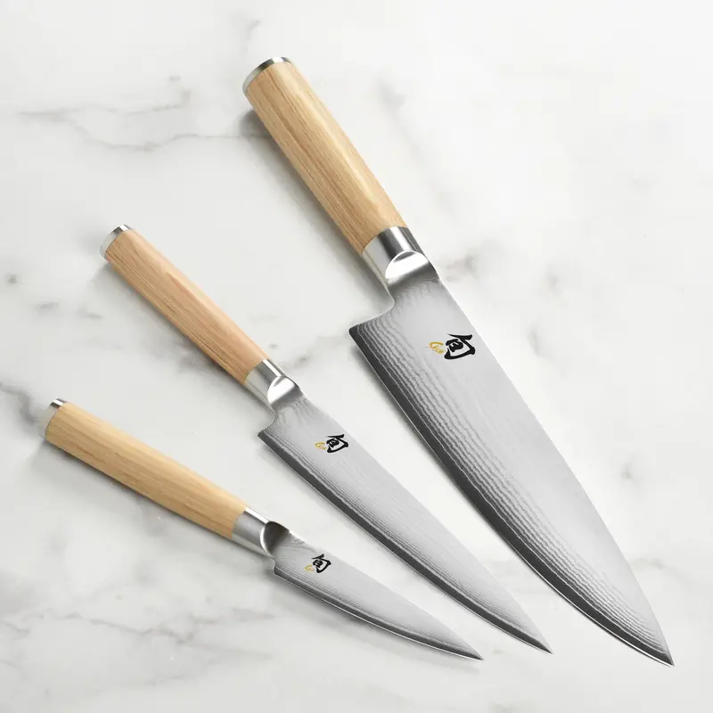 Shun Classic Blonde 3-Piece Kitchen Knife Set 1