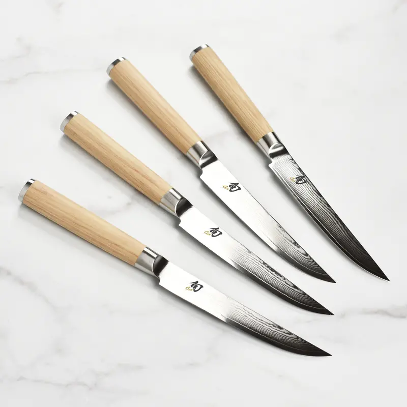 Shun Classic Blonde 4-Piece Steak Knife Set – Elegant & Durable 1