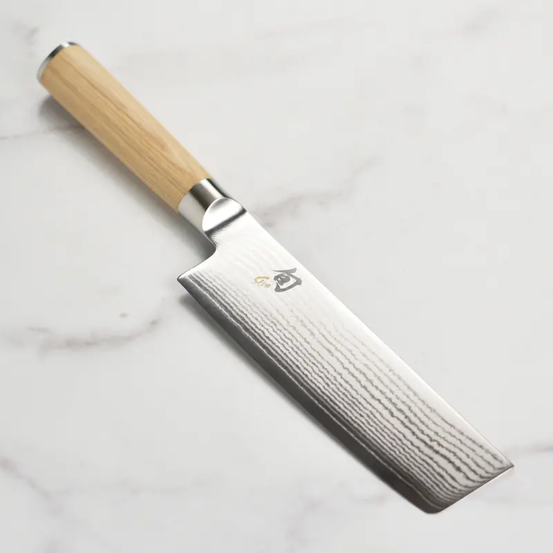 Shun Classic Blonde 6.5-Inch Nakiri Knife For Clean Veggie Cuts 1